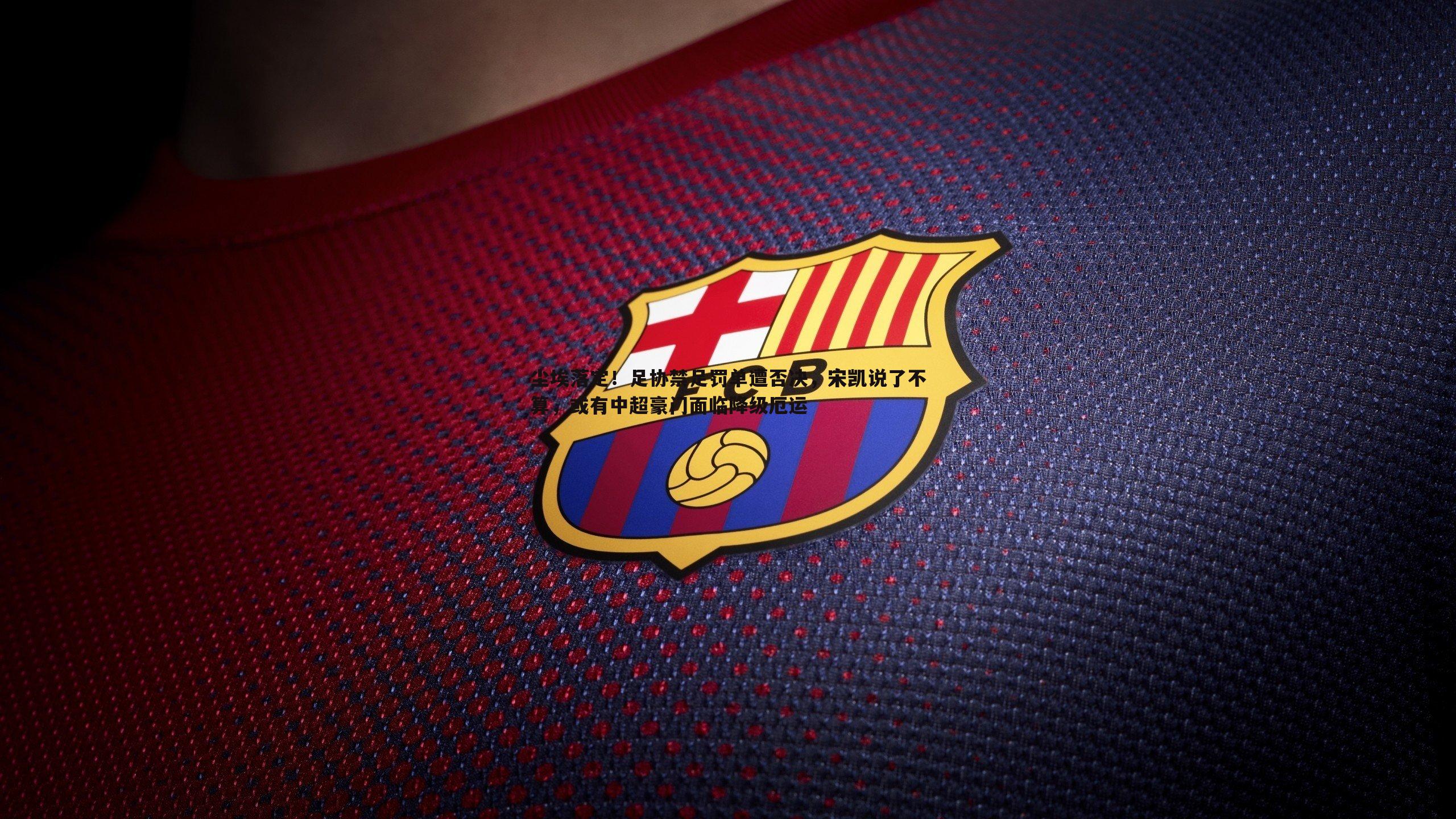 尘埃落定！足协禁足罚单遭否决，宋凯说了不算，或有中超豪门面临降级厄运